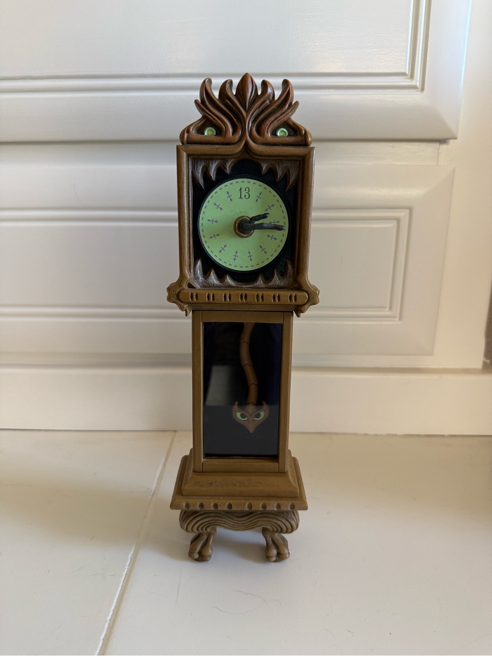 Disney The Haunted Mansion resin Grandfather Clock, tabletop